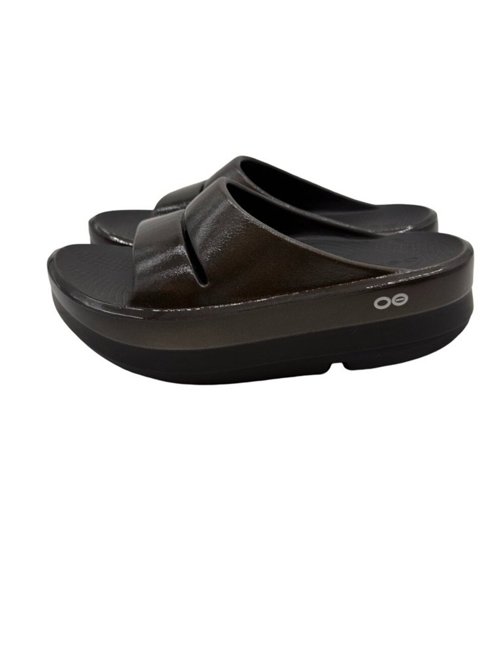 OOFOS Women’s Black OOahh Slide Recovery Sandals Size 6 - Picture 3 of 11